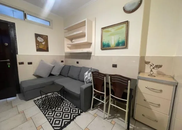 Tirane, jepet me qera apartament 1+1 Kati 2, 450 € (rruga 5 maji)