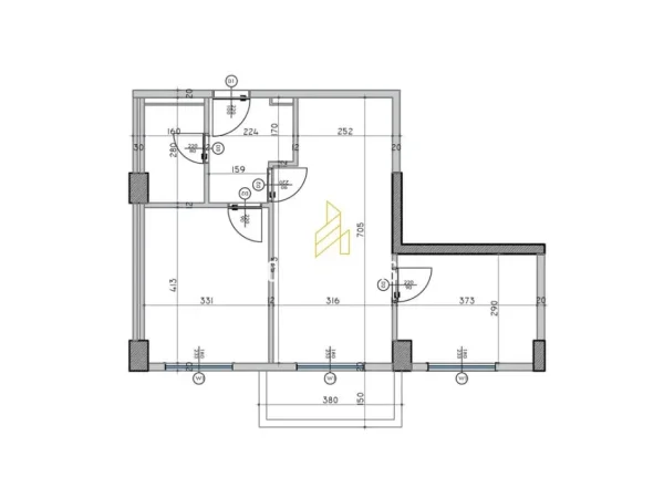 Qerret, shitet apartament 2+1+Ballkon Kati 2, 81 m² 108.810 € (Adria Residences, Qerret Durrës, Albania)
