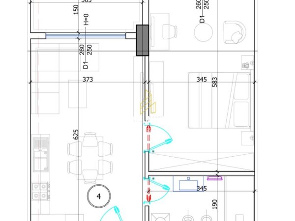 Mali Robit, shitet apartament 1+1+Ballkon Kati 6, 73 m² 87.984 € (Liburna Residence, Mali i Robit, Kavajë Durrës, Albania)