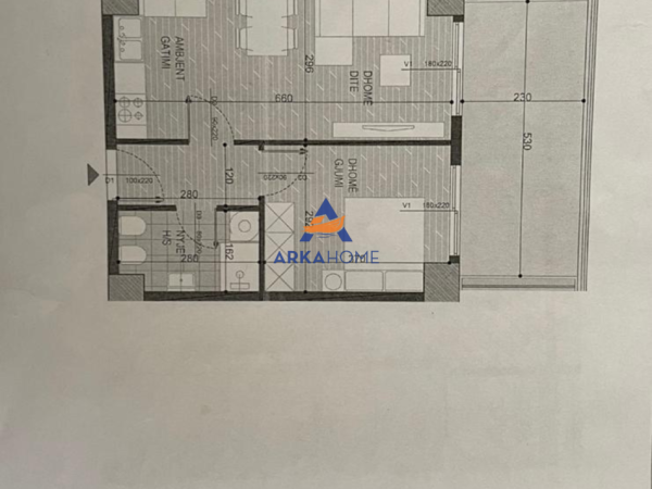 Tirane, shitet apartament 1+1+Ballkon Kati 9, 70 m² 105.900 € (ISH FUSHA E AVIACIONIT)