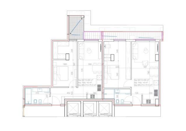 Tirane, shitet apartament 1+1+BLK Kati 1, 76 m² 271.800 Euro (Blloku)