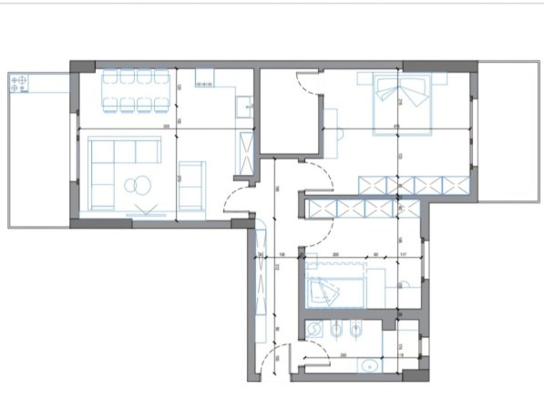 Tirane, shitet apartament 2+1+Ballkon Kati 3, 113 m²
