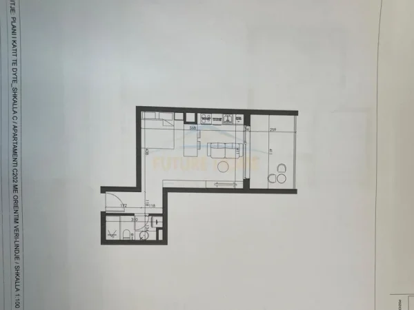 Tirane, shitet apartament 1+1+Ballkon Kati 2, 59 m² 50.065 € (Paskuqan)