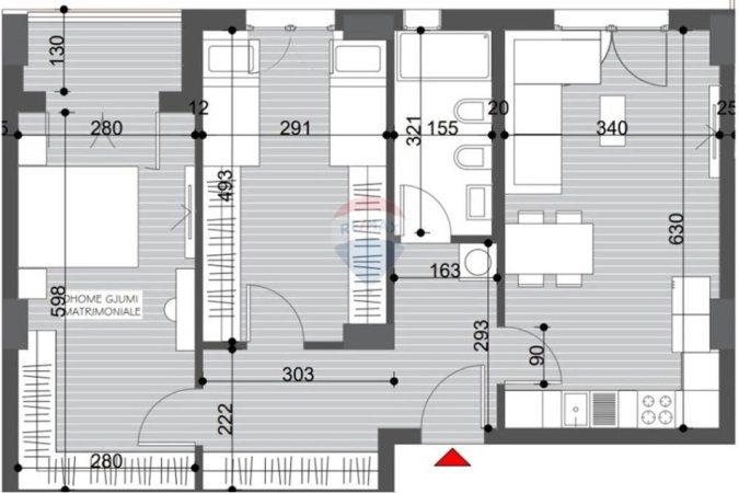 Tirane, shitet apartament 2+1 Kati 3, 100 m² 83.000 € (Bulevardi Blu Kamëz)