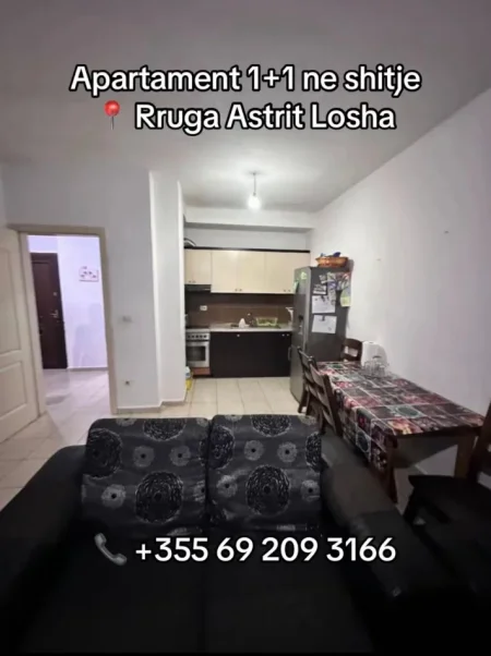 Tirane, shitet apartament 1+1 Kati 8, 69 m² (Rruga Astrit Losha)