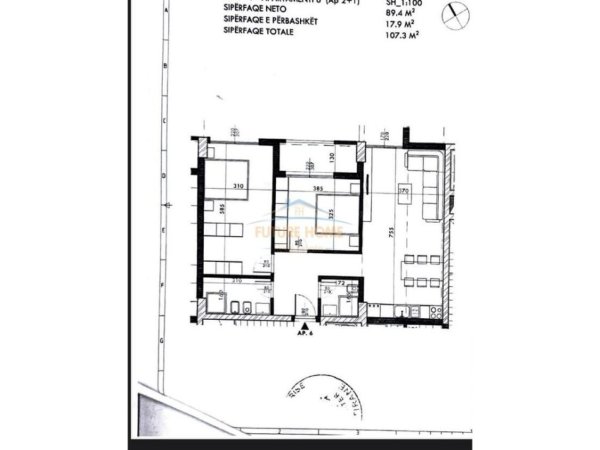 Tirane, shitet apartament 2+1+Ballkon Kati 1, 107 m² 144.450 € (FUSHA E AVIACIONIT)
