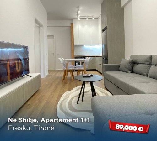 Tirane, shitet apartament 1+1 Kati 3, 54 m² 89.000 € (Rruga Dalip Topi)
