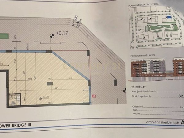 Tirane, shes dyqan Kati 0, 82 m² 275.000 € 
