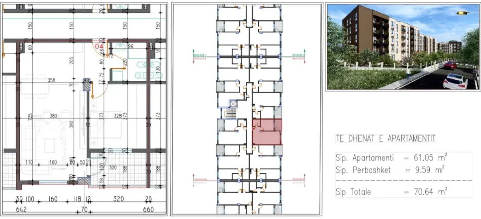 🏡APARTAMENT NE SHITJE 1+1 NE PASKUQAN NE FAZE NDERTIMI,   67.000 €URO