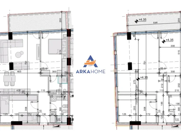 Golem, shes apartament 2+1+Ballkon Kati 1, 116 m² 133.400 € 