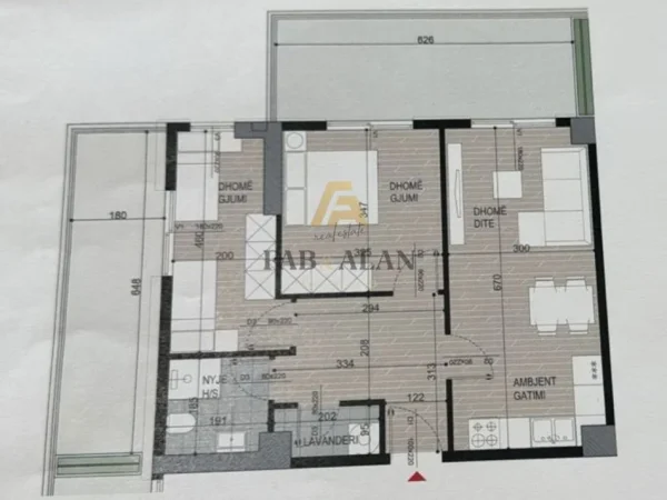Tirane, shitet apartament 2+1 , 97 m² 144.960 € (Ish Fusha e Aviacionit)