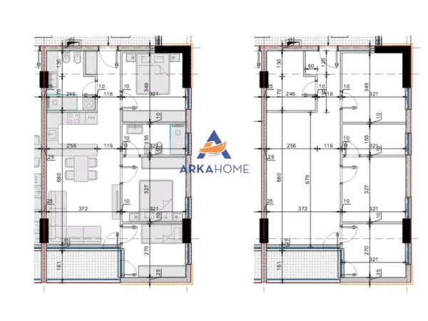 Golem, shitet apartament 2+1+Ballkon Kati 1, 104 m² 122.360 € 