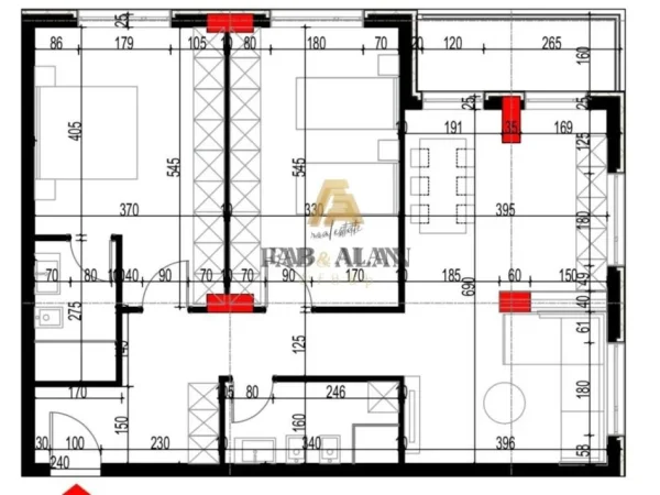 Tirane, shitet apartament 2+1 , 117 m² 105.600 € (Paskuqan)