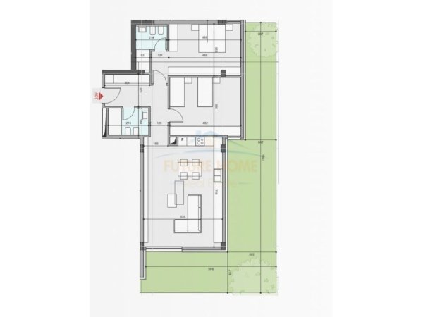 Tirane, shitet apartament 2+1 Kati 1, 126 m² (Crystal Lake Residence, Farke)