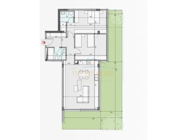 Tirane, shitet apartament 2+1 Kati 1, 126 m² (Crystal Lake Residence, Farke)