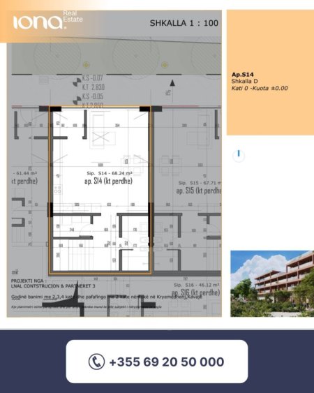 Golem, shitet apartament duplex Dublex Kati 0, 131 m²