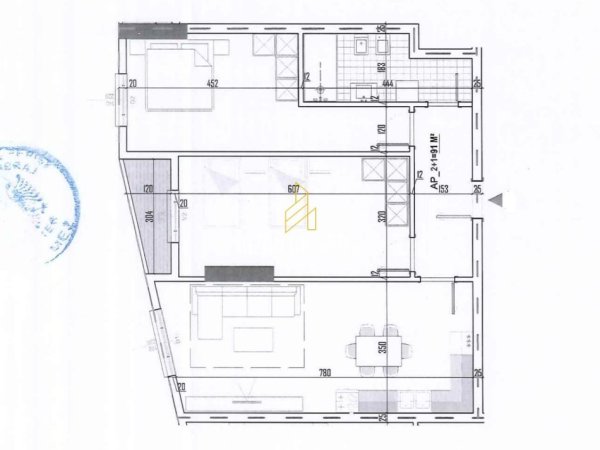 Tirane, shitet apartament 1+1+Ballkon Kati 4, 106 m² 127.764 € (Bridge Side Residence, Paskuqan Tirana, Albania)