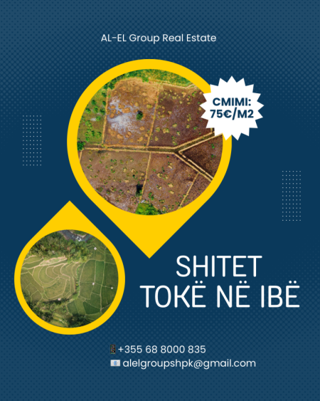 Tirane, shitet toke bujqesore , 1.000 m² 75.000 € (Ibe)