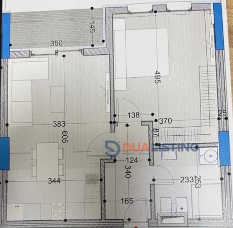 Tirane, shitet apartament 1+1 Kati 6, 74 m² 74.100 € (Belfiore Residence 2, Paskuqan)