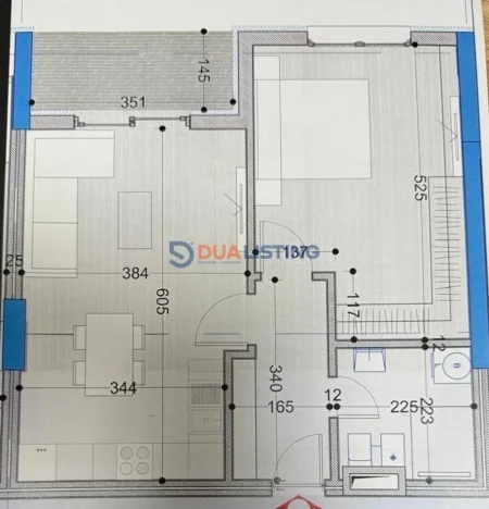 Tirane, shitet apartament 1+1+Ballkon Kati 6, 75 m² 75.100 € (Paskuqan)