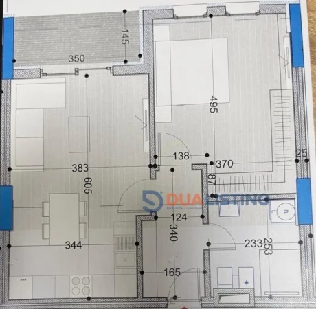 Tirane, shitet apartament 1+1+Ballkon Kati 6, 74 m² 74.100 € (Paskuqan)
