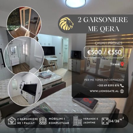 Tirane, jepet me qera garsonier 1+1 , 34 m² 500 € 