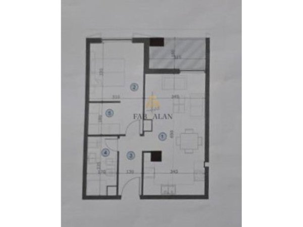 Tirane, shitet apartament 1+1 Kati 3, 74 m² 177.840 € (Bulevardi i Ri)