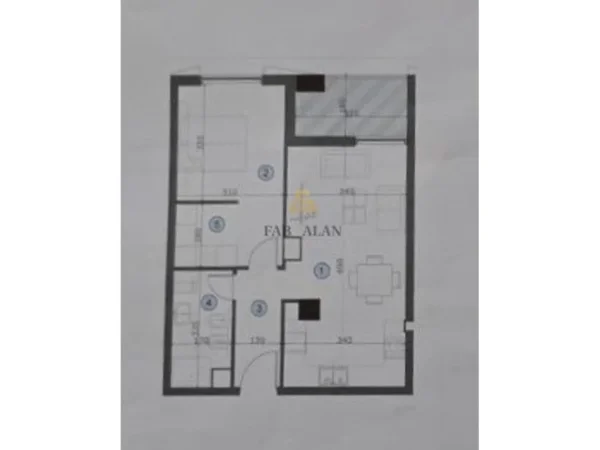 Tirane, shitet apartament 1+1 Kati 3, 74 m² 177.840 € (Bulevardi i Ri)
