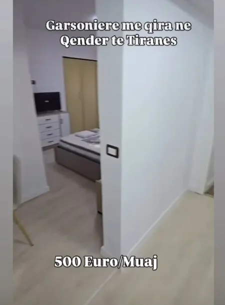 Tirane, jepet me qera garsonier 1+1 Kati 1, 25 m² 500 € (Qender)