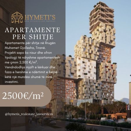 Tirane, shitet apartament , (Rruga Muhamet Gjollesha)