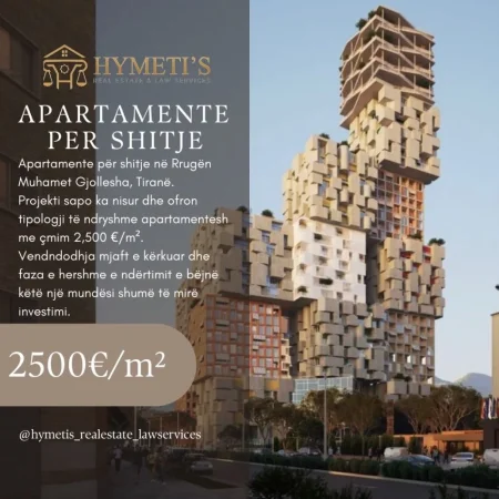Tirane, shitet apartament , (Rruga Muhamet Gjollesha)