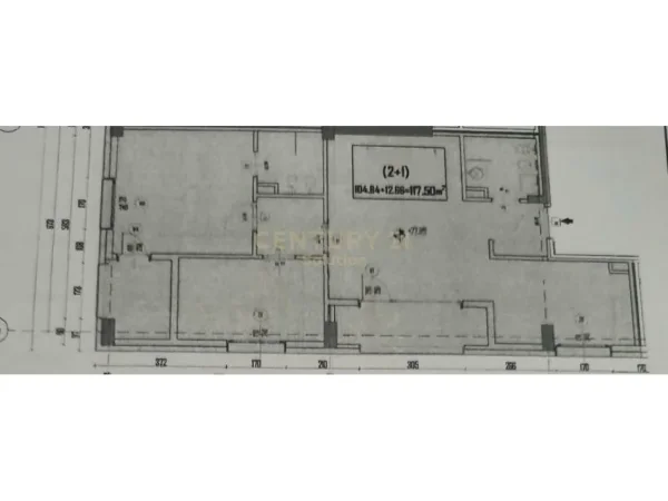 Tirane, shitet apartament 2+1+Ballkon Kati 8, 118 m² 175.000 € 