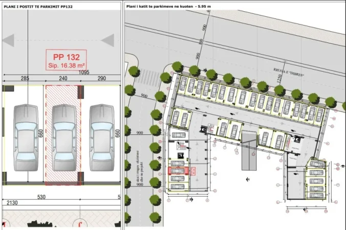 Tirane, shitet garazh | post parkimi Kati -2, 36 m² 30.000 € 