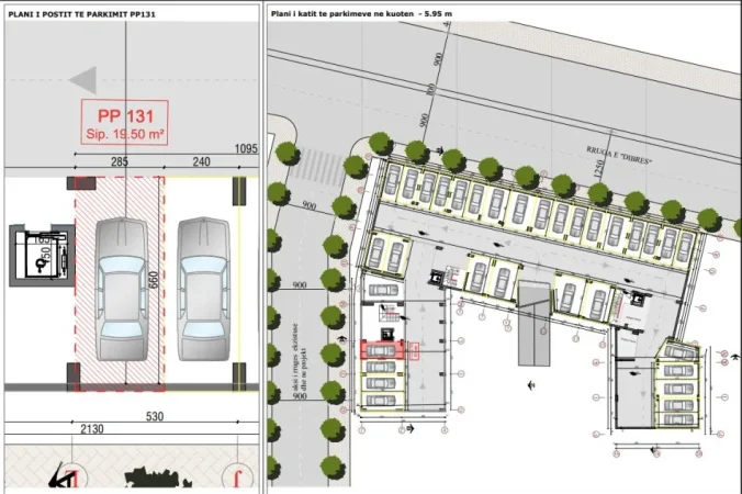 Tirane, shitet garazh | post parkimi Kati -2, 36 m² 30.000 € 