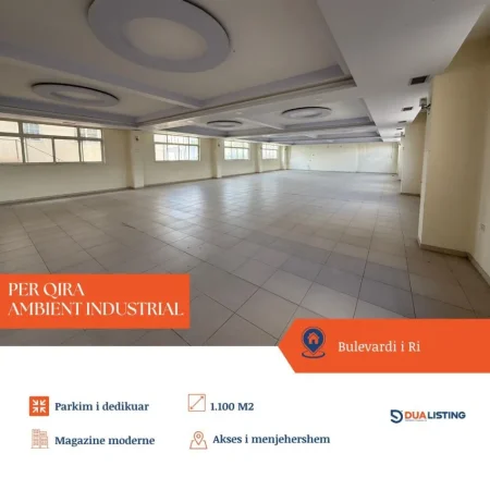 Tirane, jepet me qera magazine Kati 1, 1.157 m² 5.800 € (Bulevardi Ri)