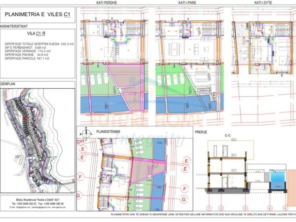 Tirane, shitet Vile 3 Katshe 494.000 € (Farke, Swan Lake Residence)