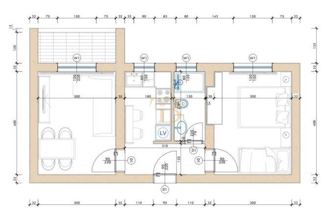 Tirane, jepet me qera apartament 1+1+Ballkon Kati 5, 44 m² 800 € (Blloku)