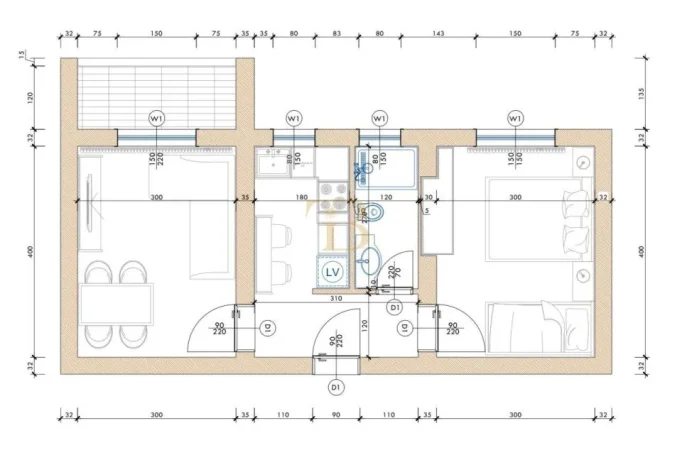 Tirane, jepet me qera apartament 1+1+Ballkon Kati 5, 44 m² 800 € (Blloku)