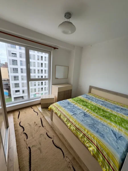 Tirane, jepet me qera apartament 1+1+Ballkon Kati 6, 60 m² 50.000 leke