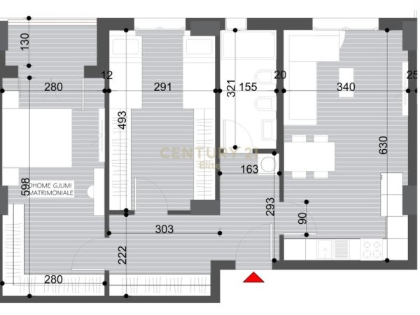 Tirane, shitet apartament 2+1+Ballkon Kati 3, 100 m² 75.000 € (Kamez)