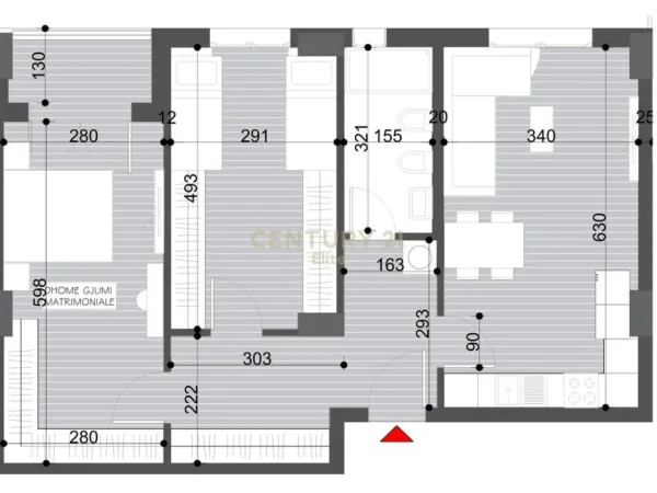 Tirane, shitet apartament 2+1+Ballkon Kati 3, 100 m² 75.000 € (Kamez)