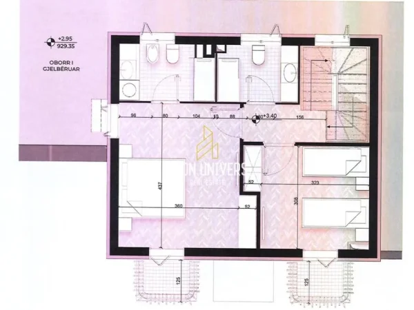 Korce, shitet Vile 3 Katshe Kati 3, 232 m² 355.960 € (Parku Rinia Korçë, Albania)