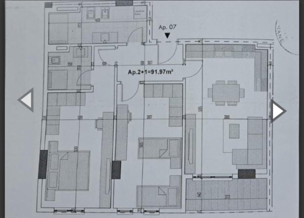 Tirane, shitet apartament 2+1 Kati 2, 106 m² 100.920 € (PASKUQAN)