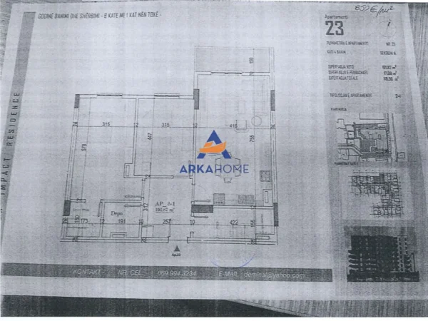 Tirane, shitet apartament 3+1+Ballkon Kati 4, 118 m² 101.116 € 