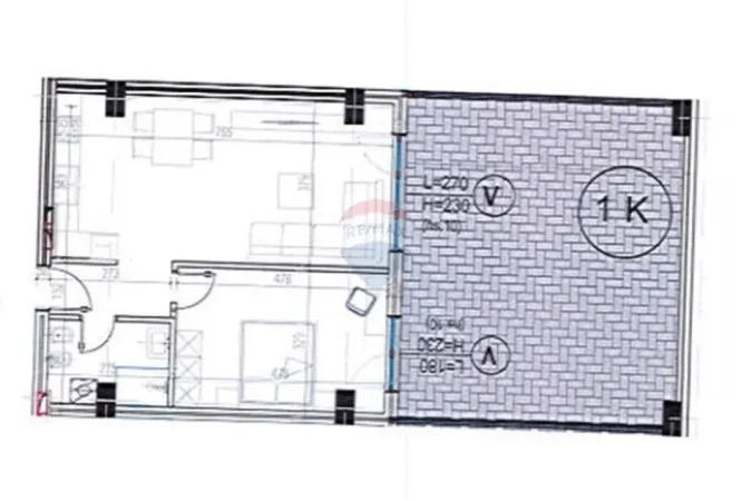 Tirane, shitet apartament 1+1 Kati 3, 122 m² 135.600 € (Kodra Diellit 2)