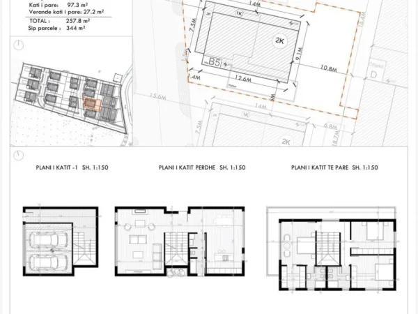 Tirane, shitet Vile 3+1+Ballkon Kati 2, 258 m² 500.000 € (Farke)