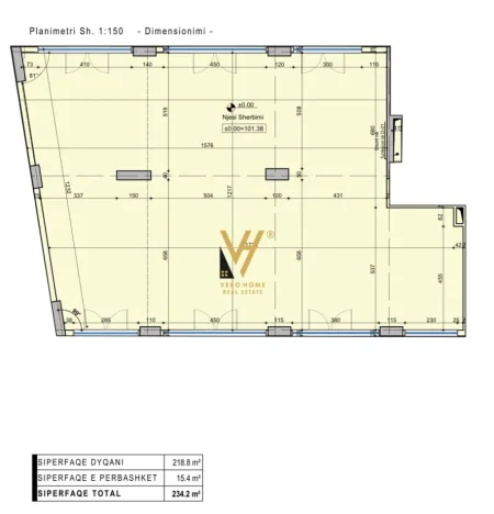 Tirane, shitet dyqan Kati 0, 218 m² 750.000 € (JORDAN MISJA)