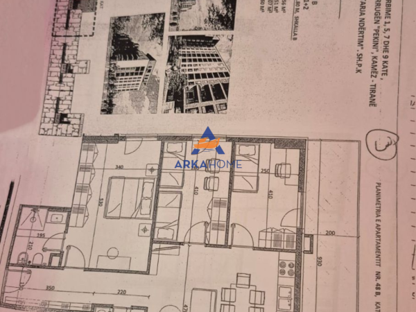 Tirane, shitet apartament 3+1+Ballkon Kati 5, 105 m² 84.100 € 