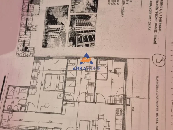 Tirane, shitet apartament 3+1+Ballkon Kati 5, 105 m² 84.100 € 