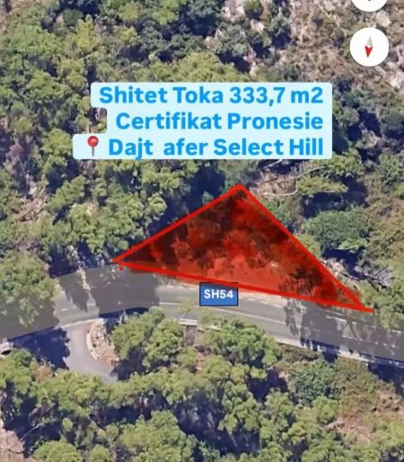 OKAZION Shitet Tokë në Dajt Afer Select Hill,  88.000 €URO